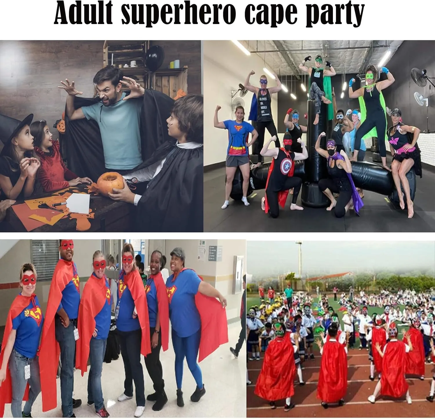Adult Superhero Capes and Masks -Halloween Vampire Capes, Adult Capes Cosplay Costume Party