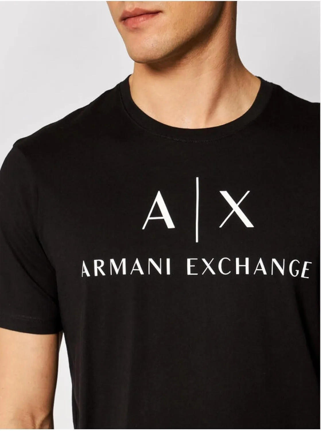 Armani Exchange Men's Classic Crew Logo Tee T Shirt