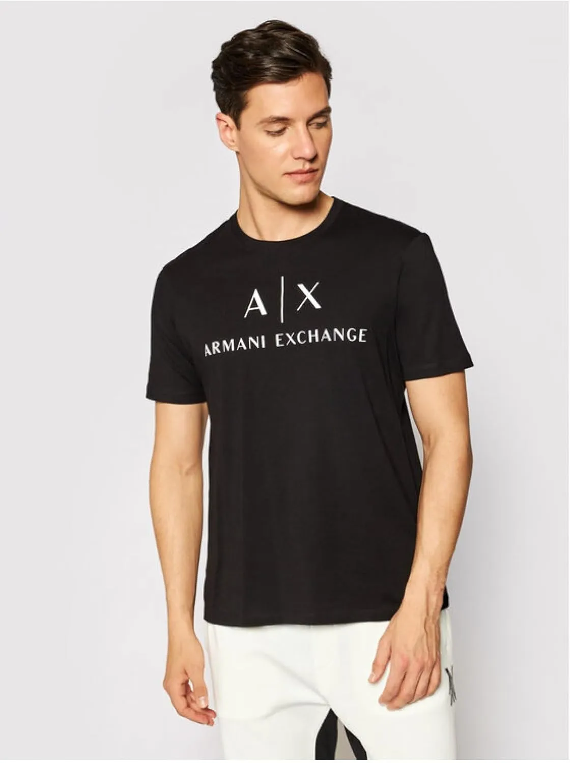 Armani Exchange Men's Classic Crew Logo Tee T Shirt