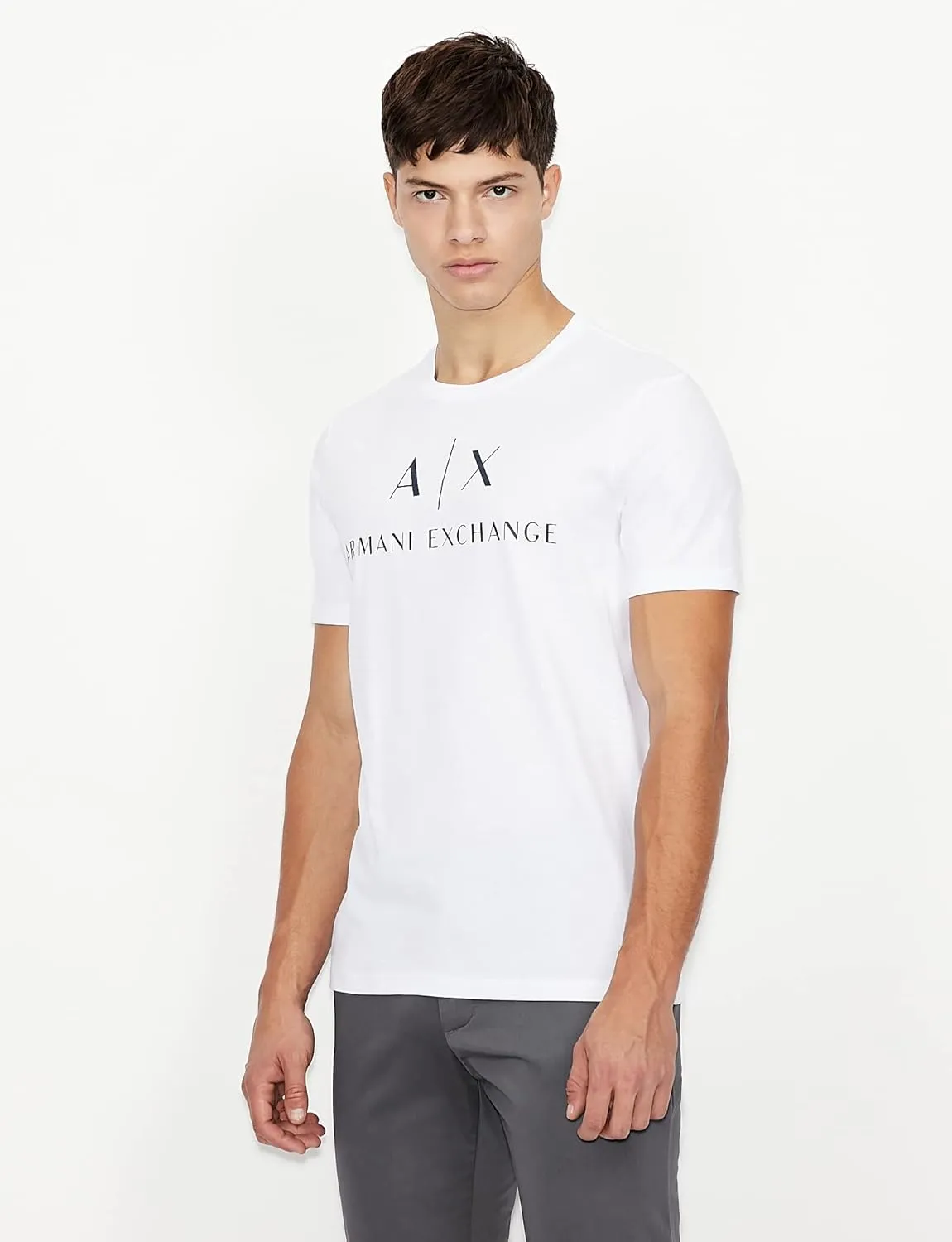 AX Armani Exchange Men's Crew Neck Logo Tee