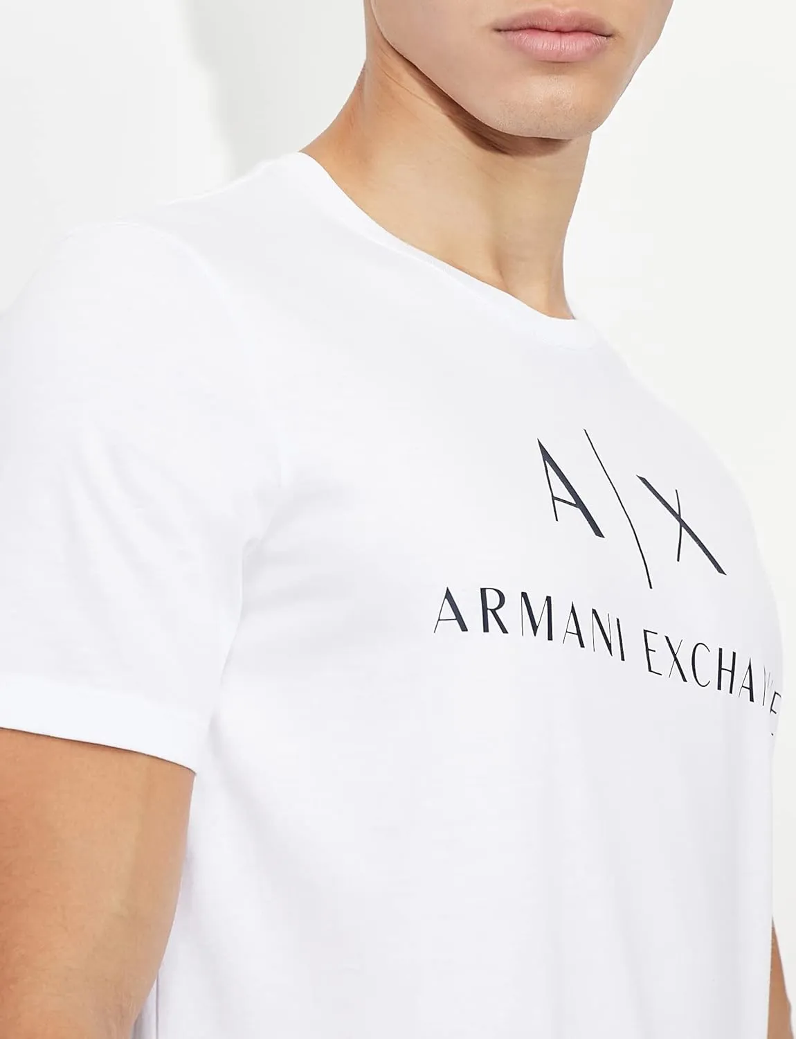 AX Armani Exchange Men's Crew Neck Logo Tee