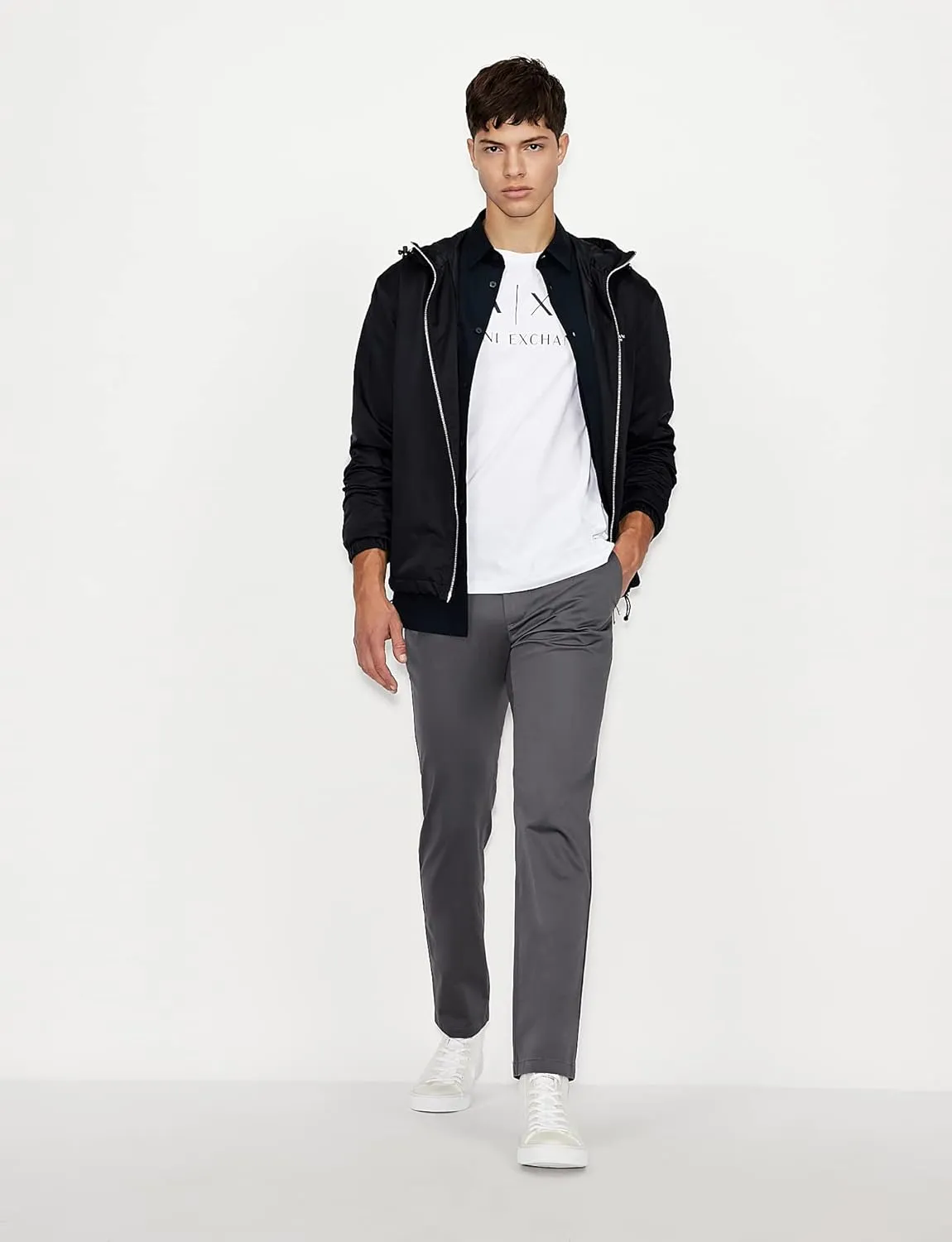 AX Armani Exchange Men's Crew Neck Logo Tee