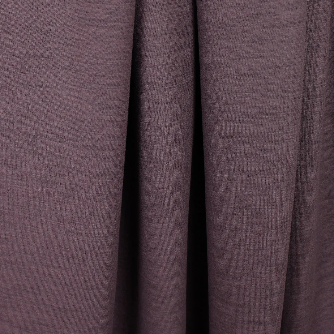 Ba1enciaga drapey wool/viscose blend doubleknit - dusky plum