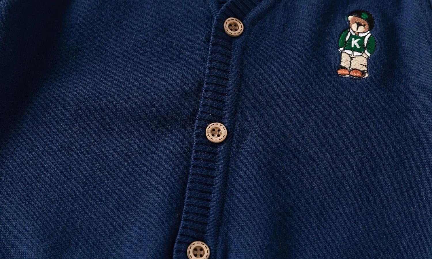 Baby Boys Girls Button Up Cardigan Sweater Dinosaur Full-Zip Long Sleeve V Neck Cartoon Embroidery Coat