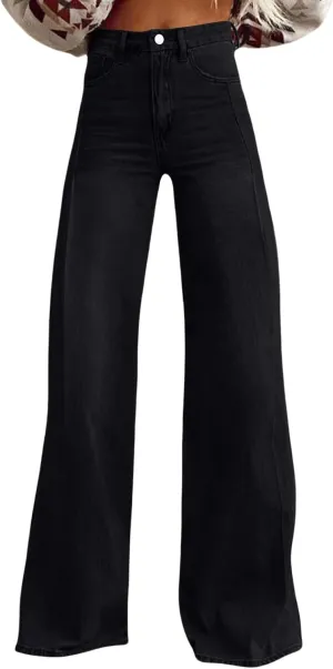 Baggy Pants for Women 2025 Summer Fashion Wide Leg Bell Bottoms 90s Vintage Print Y2K Streetwear Going Out Trousers