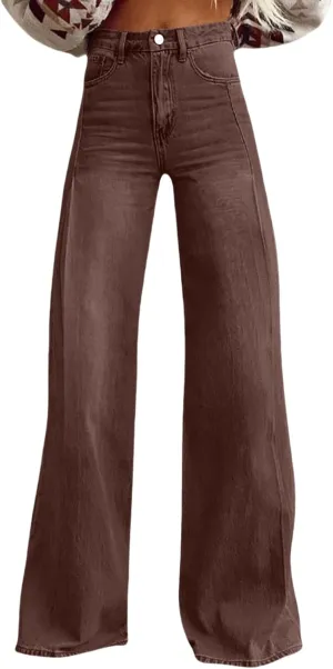 Baggy Pants for Women 2025 Summer Fashion Wide Leg Bell Bottoms 90s Vintage Print Y2K Streetwear Going Out Trousers