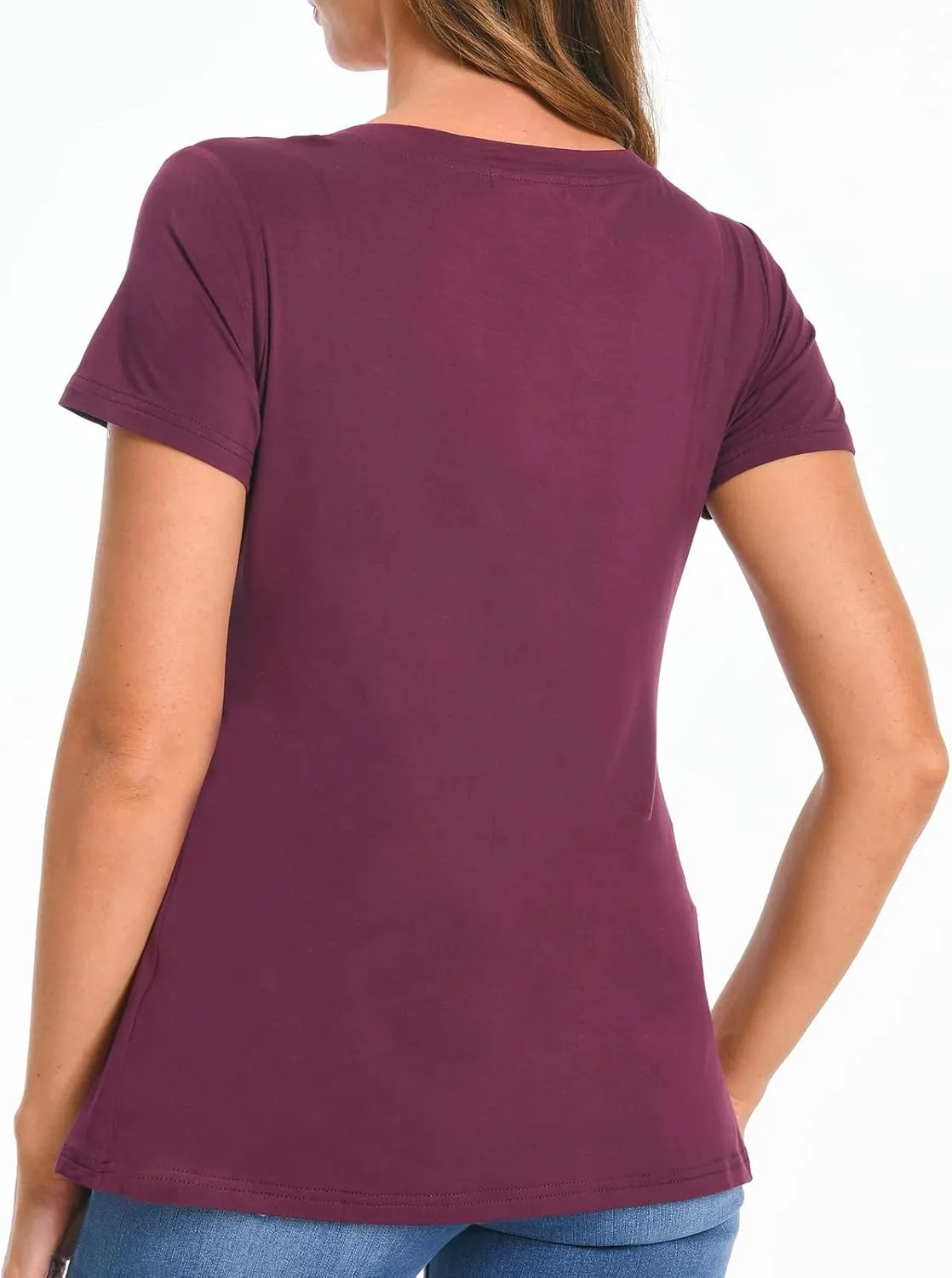 Bearsland Womens 3 Packs V Neck Nursing Tops Maternity Breastfeeding Tee Shirts