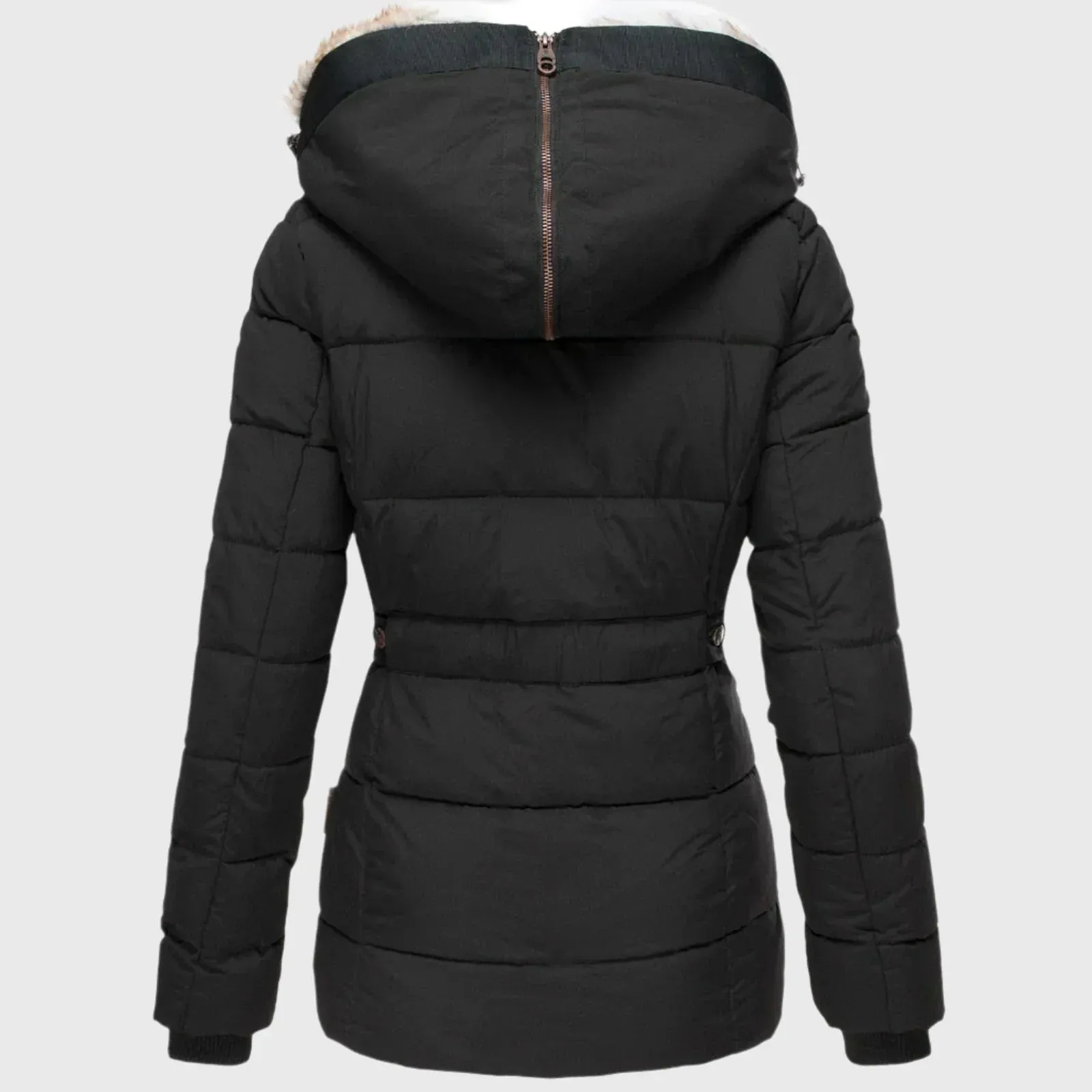 Belen - Warm Winter Coat with Fur Lining