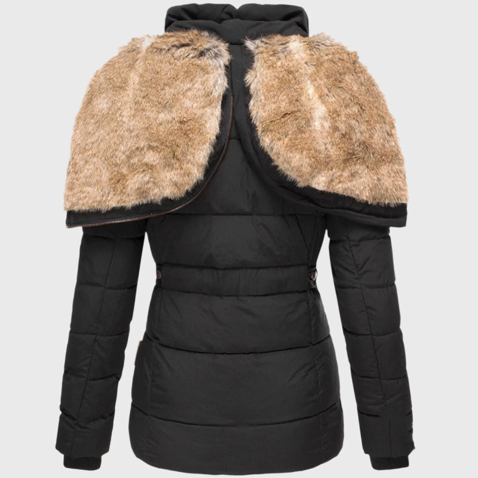 Belen - Warm Winter Coat with Fur Lining