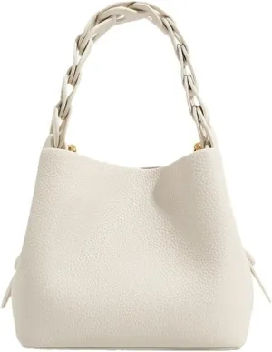 Bohemian Woven Bucket Bag, Mini Crossbody Purse for Women, Fashionable Straw Shoulder Handbag, Cute Small Tote & Clutch