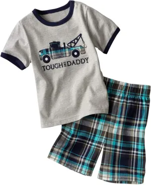Bumeex Toddler Boys Cotton Clothing Sets Short Sleeve Tee and Shorts