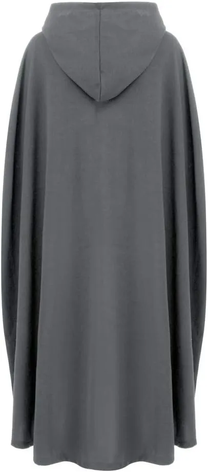 BZGTZT Women's Trench Coat Cloak Hooded Long Open Front Cape Coats Poncho Batwing Poncho Cardigan Jacket Coat,For Winter