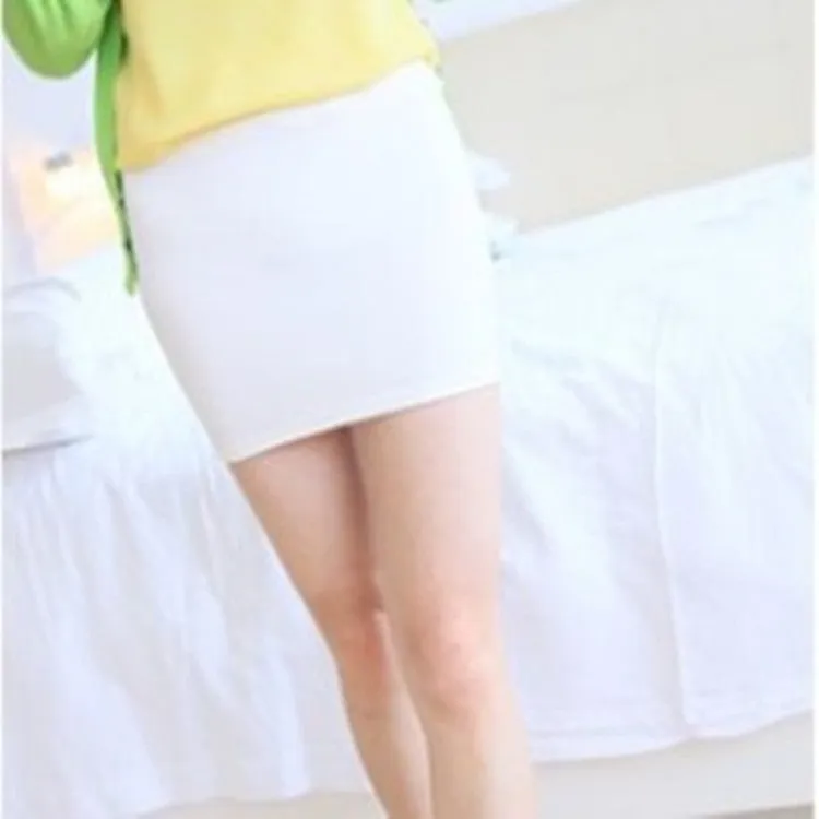 Candy Colors Sexy Hip Flattering Stretchable High Waist Plus Size Street Style Pencil Skirt