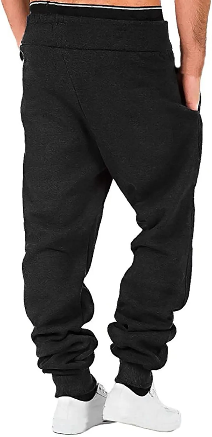 Cargo Sweatpants for Men Athletic Pants Elastic Waist Training Joggers Sweatpants Lightweight Gym Yoga Trousers Men's