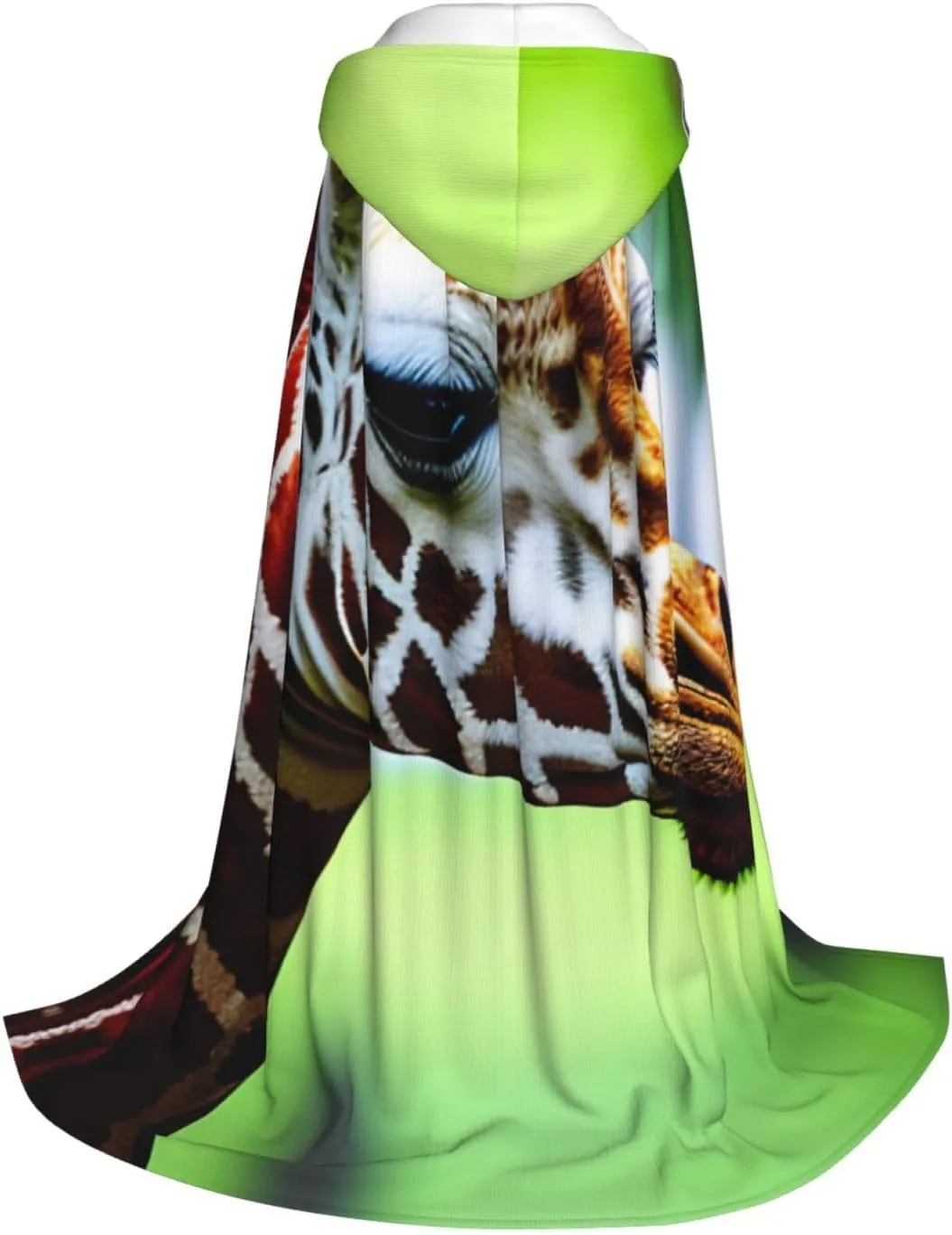 Cartoon Giraffe Cape Cloak With Hood Witch Cape Hooded Cloak Halloween Costumes Cosplay For Carnivals Party