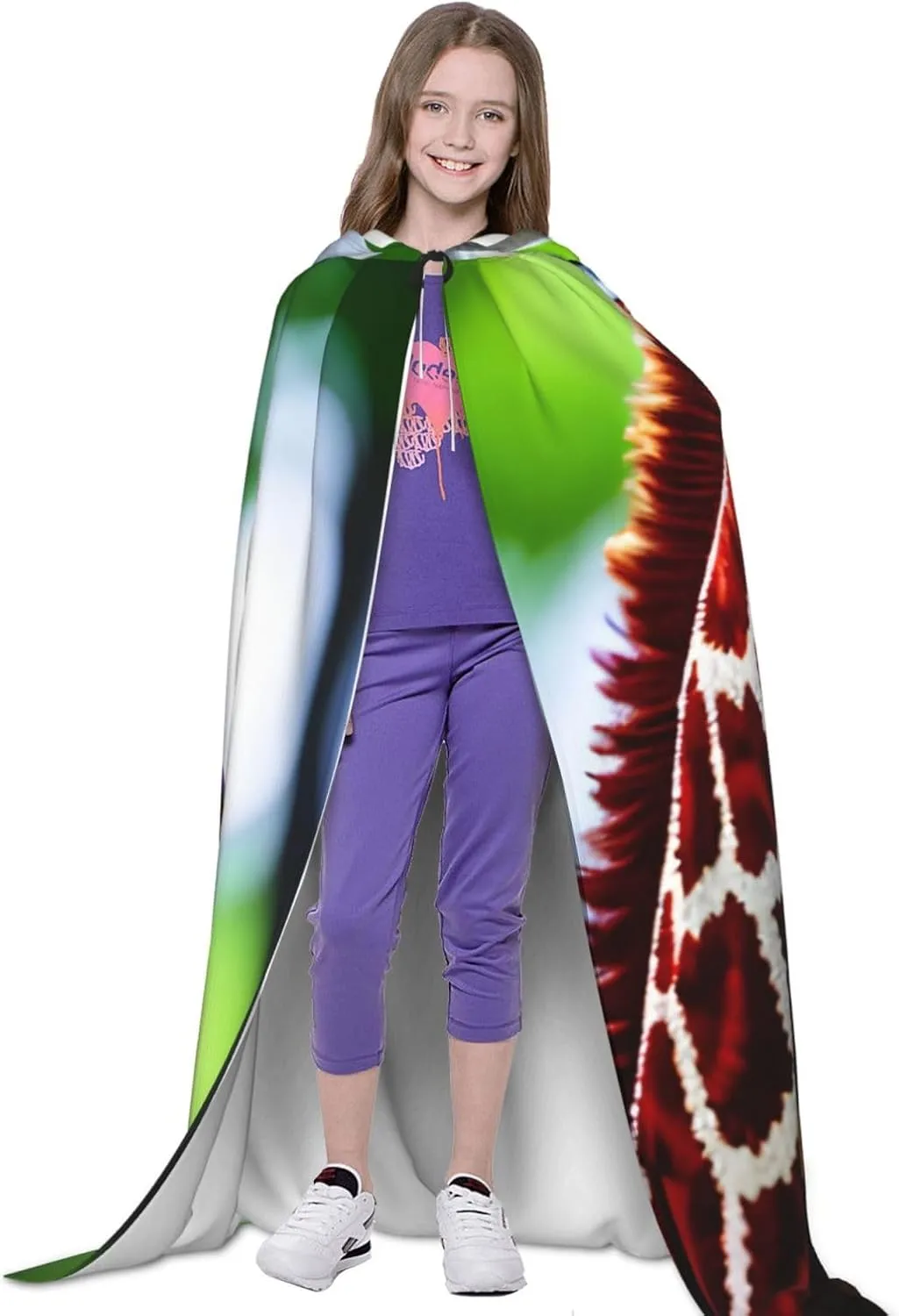 Cartoon Giraffe Cape Cloak With Hood Witch Cape Hooded Cloak Halloween Costumes Cosplay For Carnivals Party