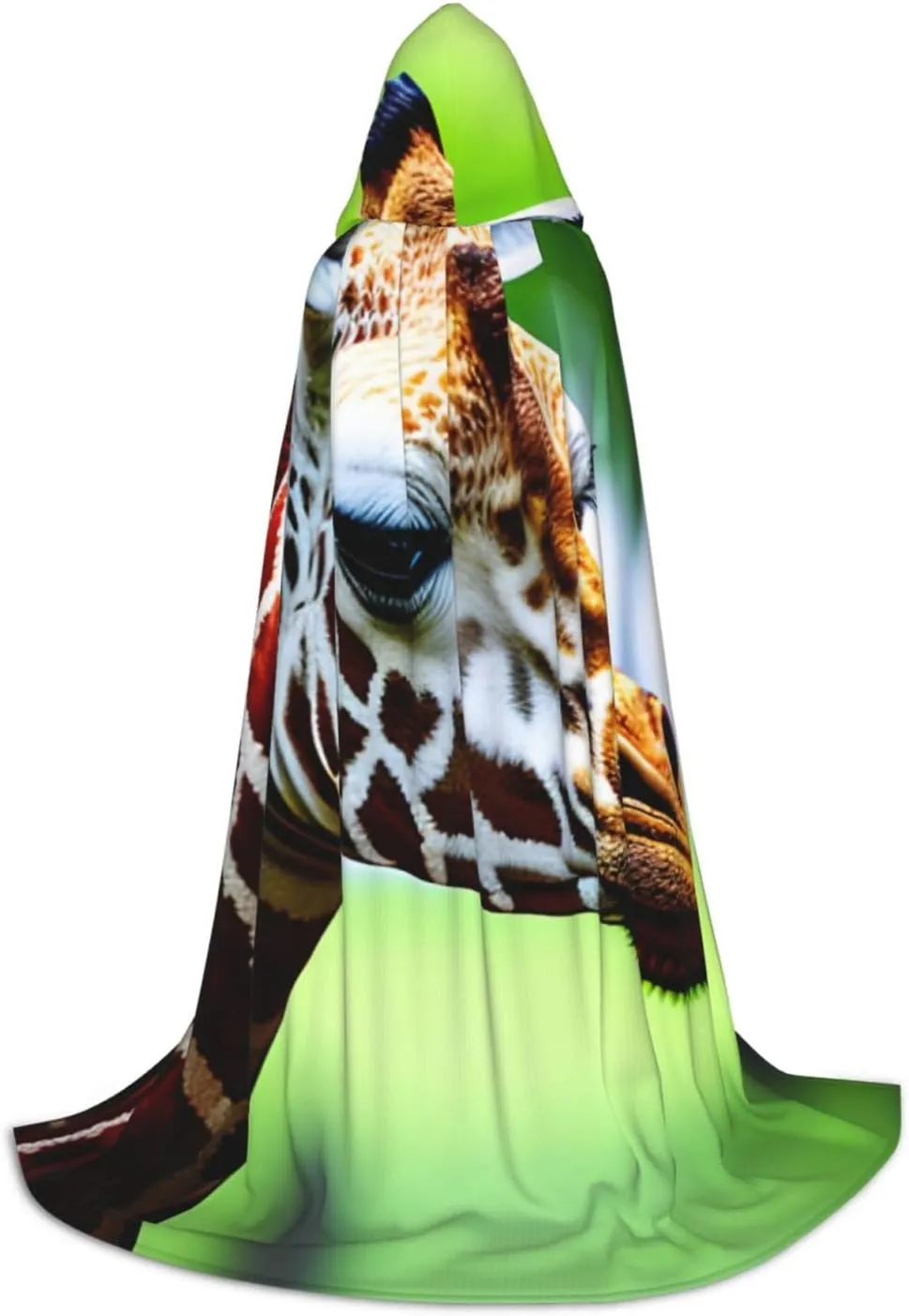Cartoon Giraffe Cape Cloak With Hood Witch Cape Hooded Cloak Halloween Costumes Cosplay For Carnivals Party
