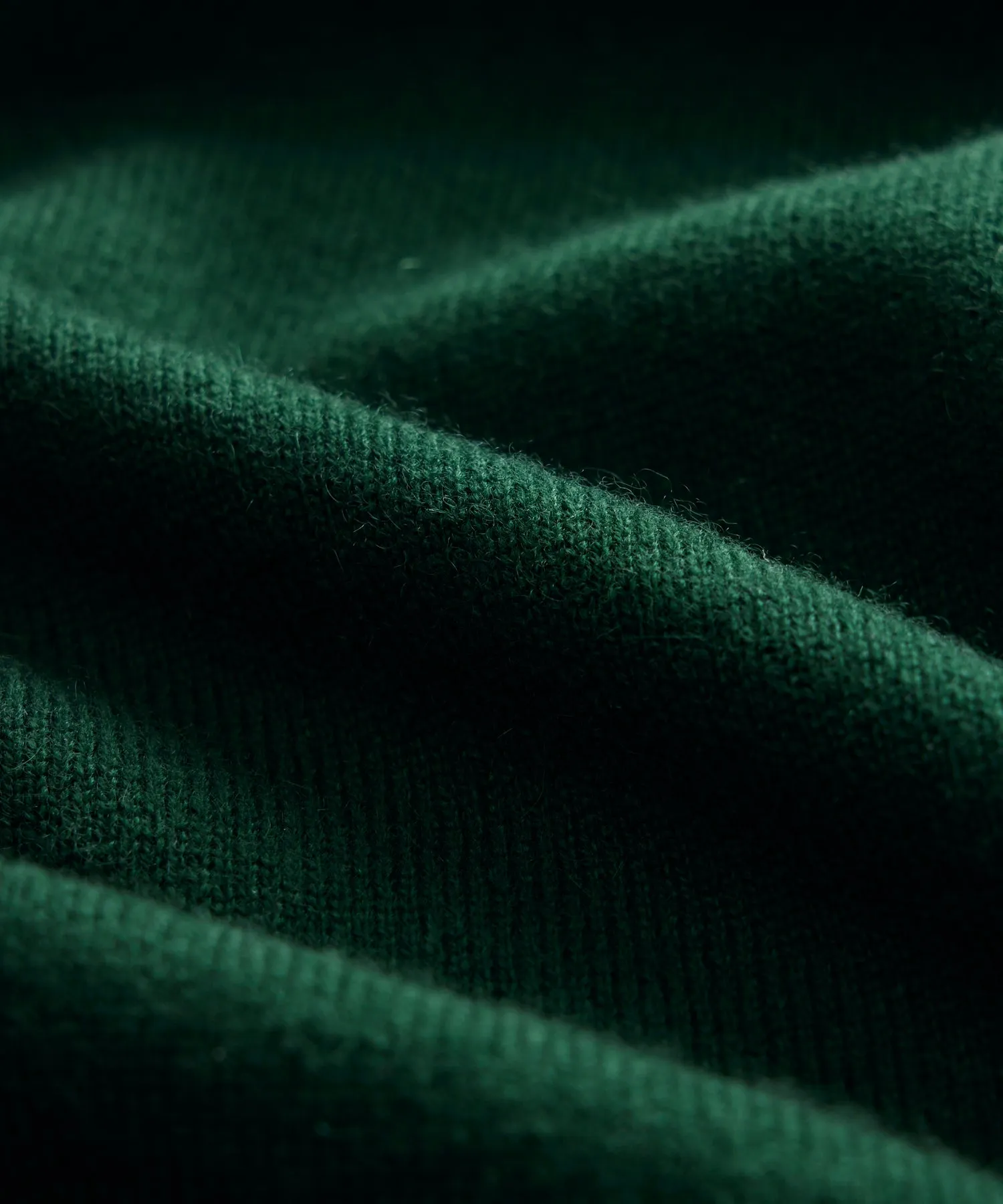 Cashmere Crewneck in Evergreen