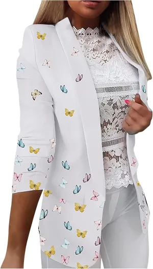 ChicCrate Blazers for Women Business Casual Suit Jackets Long Sleeve Open Front Cardigan Work Office 2025 Trendy Coats