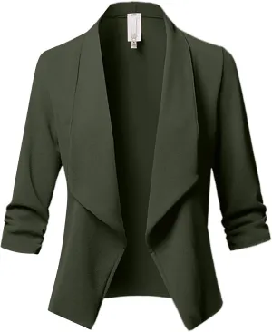 ChicCrate Blazers for Women Business Casual Suit Jackets Long Sleeve Open Front Cardigan Work Office 2025 Trendy Coats