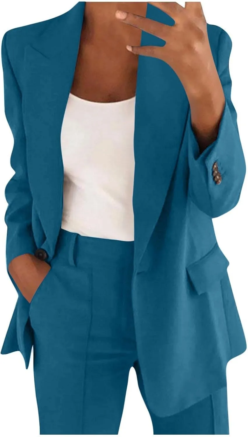 ChicCrate Blazers for Women Business Casual Suit Jackets Long Sleeve Open Front Cardigan Work Office 2025 Trendy Coats