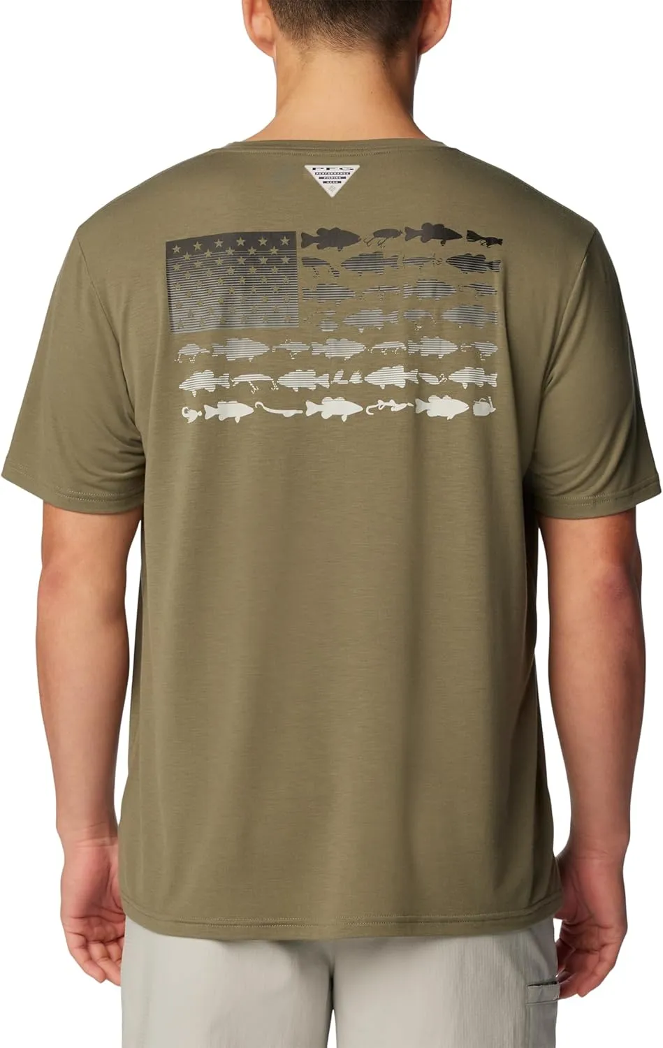Columbia Men's PFG Fish Flag Tech Tee Ss