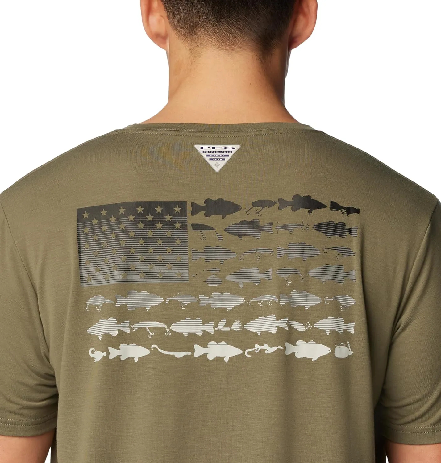 Columbia Men's PFG Fish Flag Tech Tee Ss