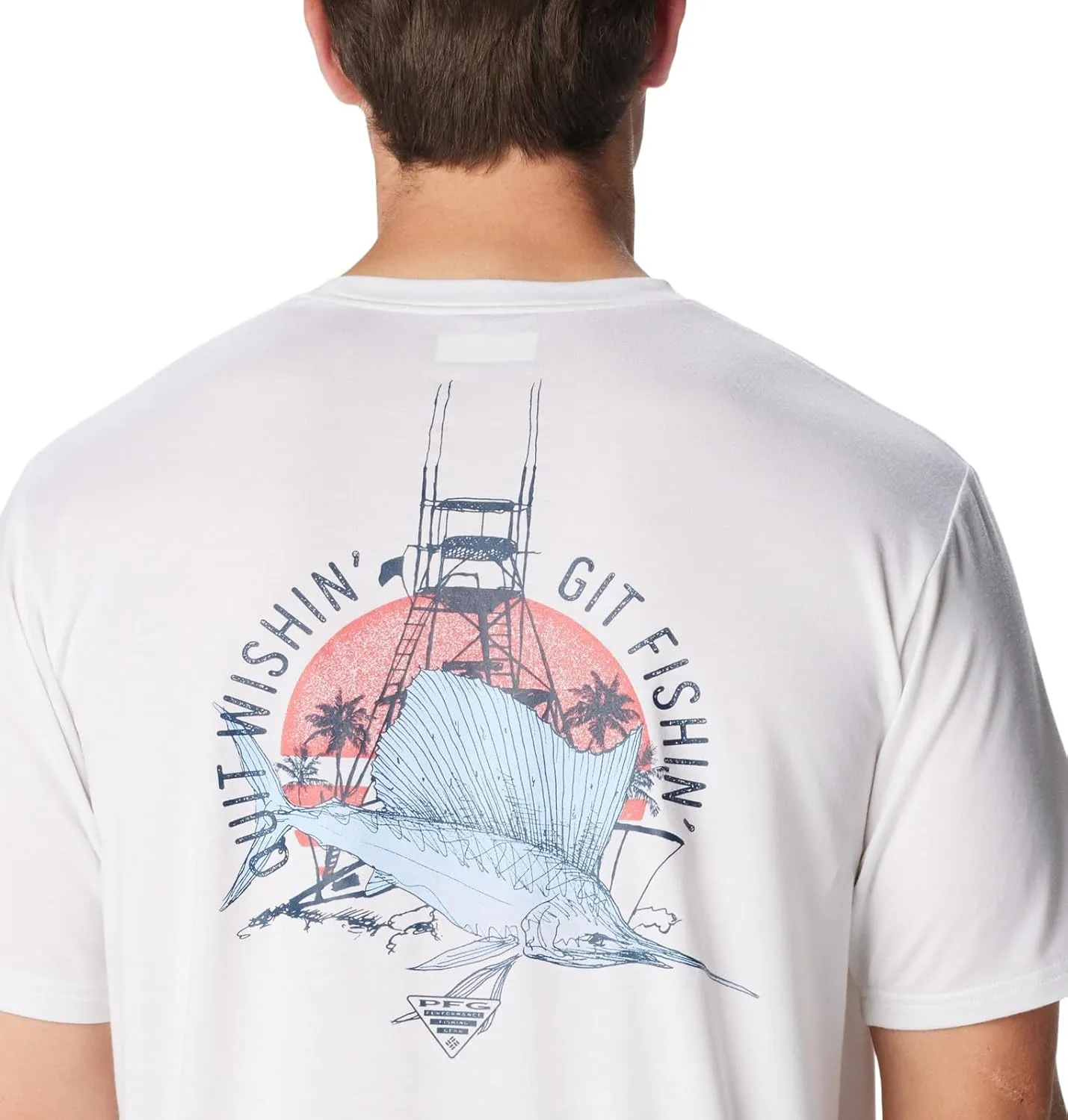 Columbia Men's PFG Sail Tower Tech Tee Short Sleeve