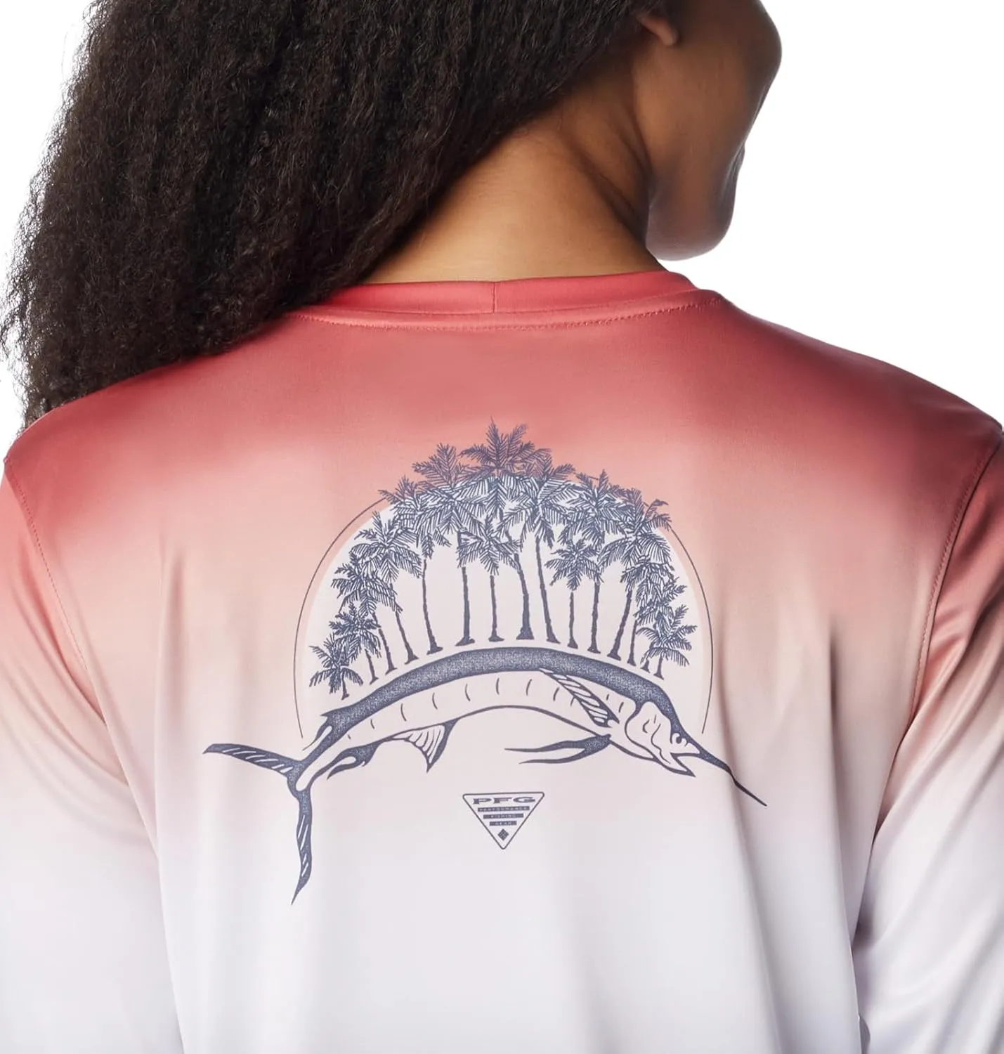 Columbia Women's Standard Tidal Tee PFG Palm Rise