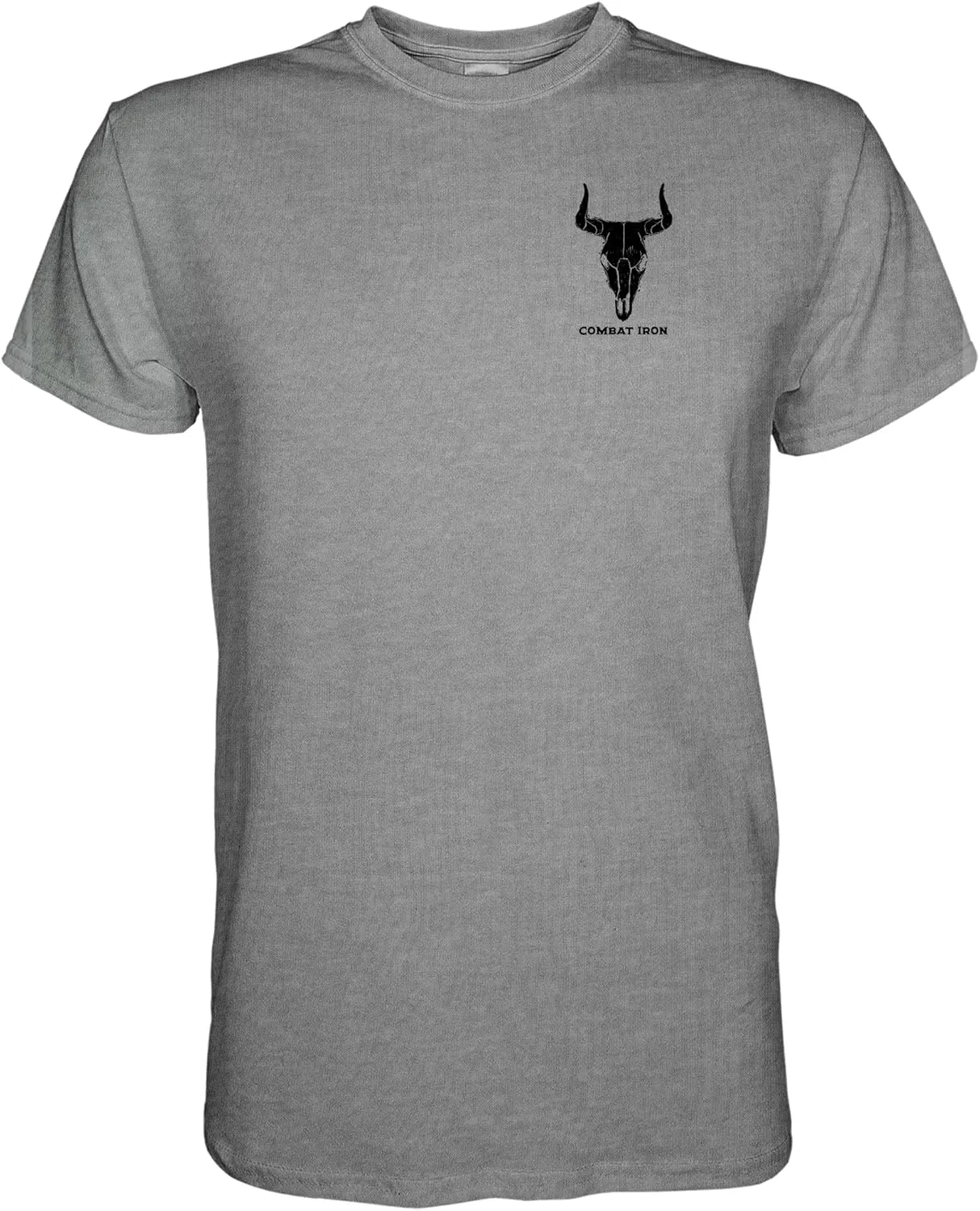 Combat Iron Men's Graphic T-Shirt | Go Milk a Bull | Cotton-Poly Blend | Athletic Fit, Tagless Comfort