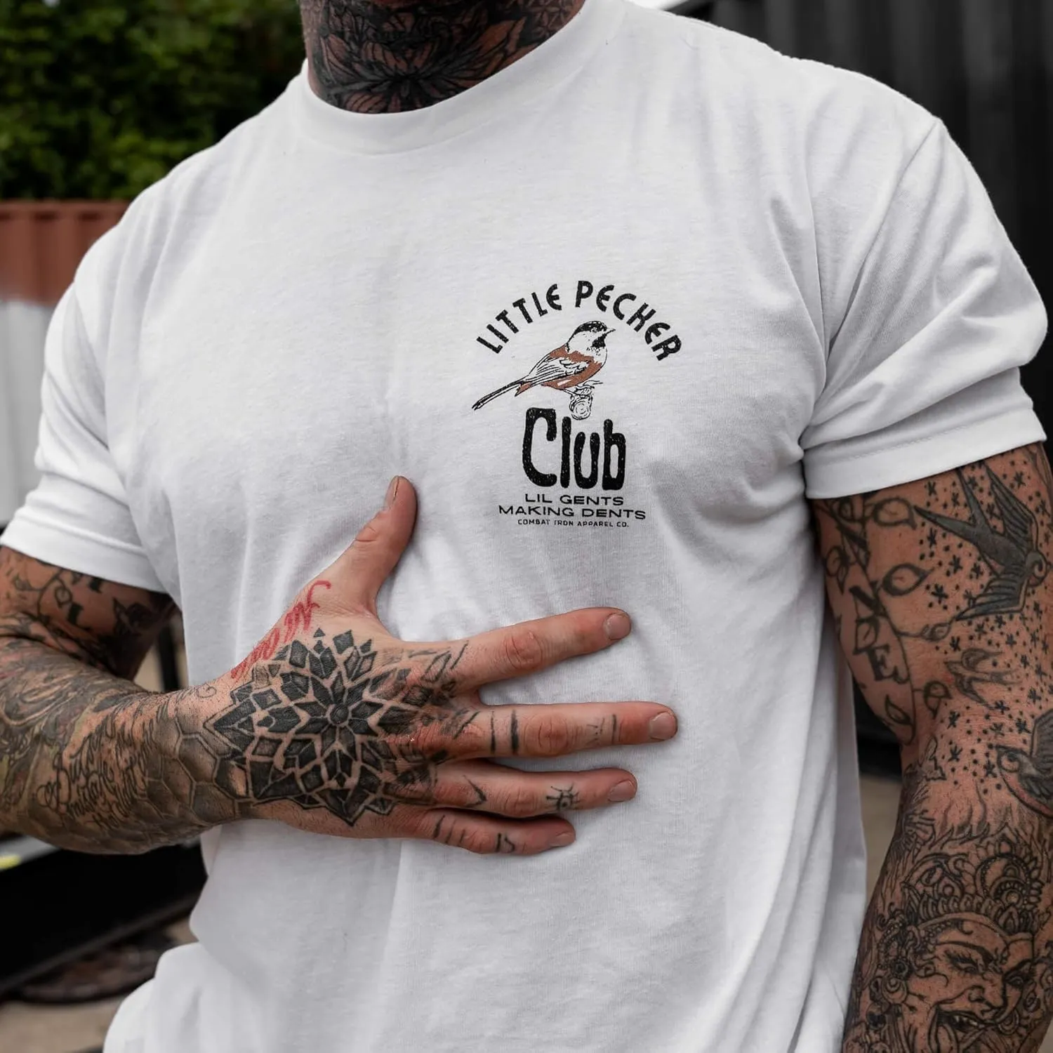 Combat Iron Men's Graphic Tees | Lil Gents Making Dents Men's Club | Mens Graphic T-Shirts