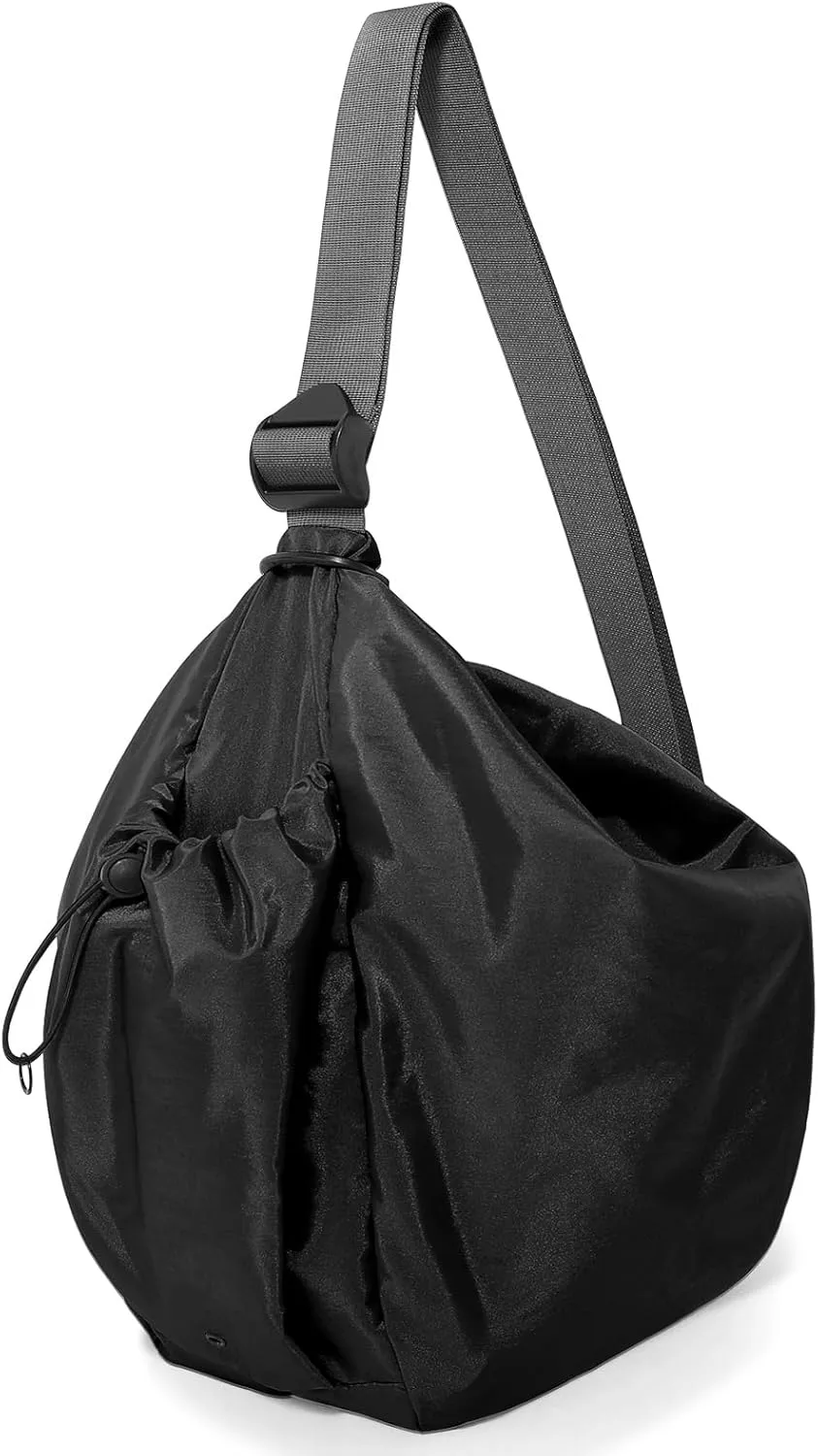 CONTAIL 18L Nylon Daily Shoulder Bag,Water-Resistant Crossbody Bag with Removable Insulated Beverage Holder