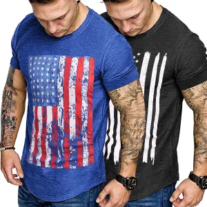 COOFANDY Men Muscle Workout T Shirt Gym Bodybuilding Active Short Sleeve Tee Top Black
