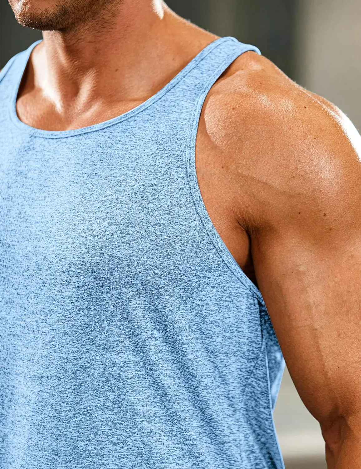 COOFANDY Men's 3 Pack Gym Tank Tops Y-Back Workout Muscle Tee Training Bodybuilding Fitness Sleeveless T Shirts