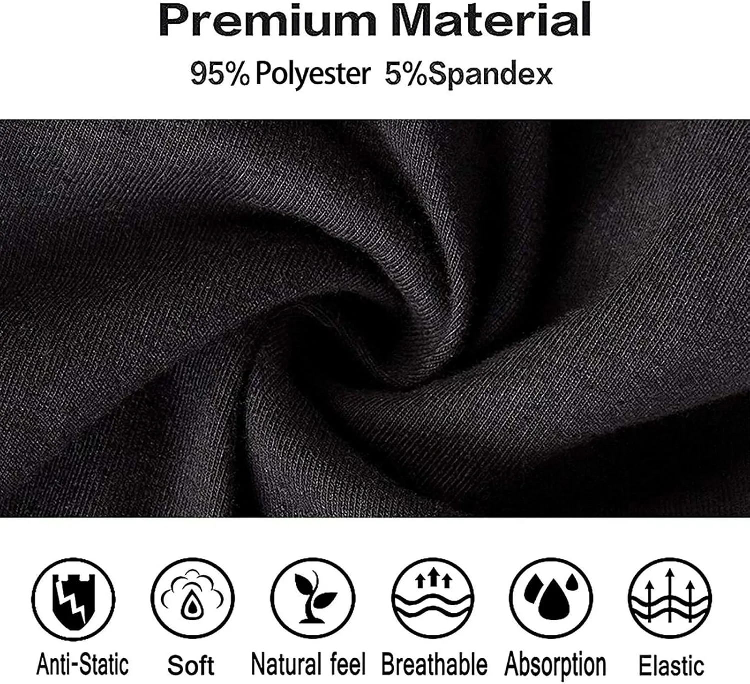 Cow Leather Brown Print Mens Underwear Boxer Briefs Soft Breathable Underpants with Elastic Waistband