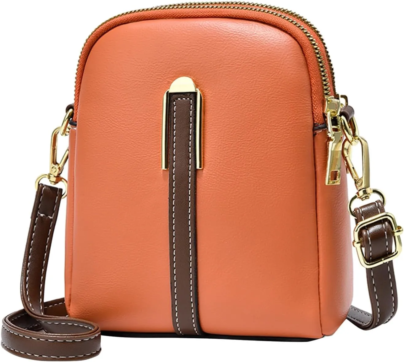 Crossbody Purses New Business Commuteuse Messenger Bag Casual Versatile Adjustable Strap Shoulder (Orange, One Size)