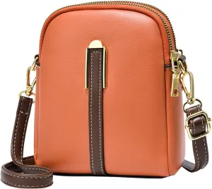 Crossbody Purses New Business Commuteuse Messenger Bag Casual Versatile Adjustable Strap Shoulder (Orange, One Size)