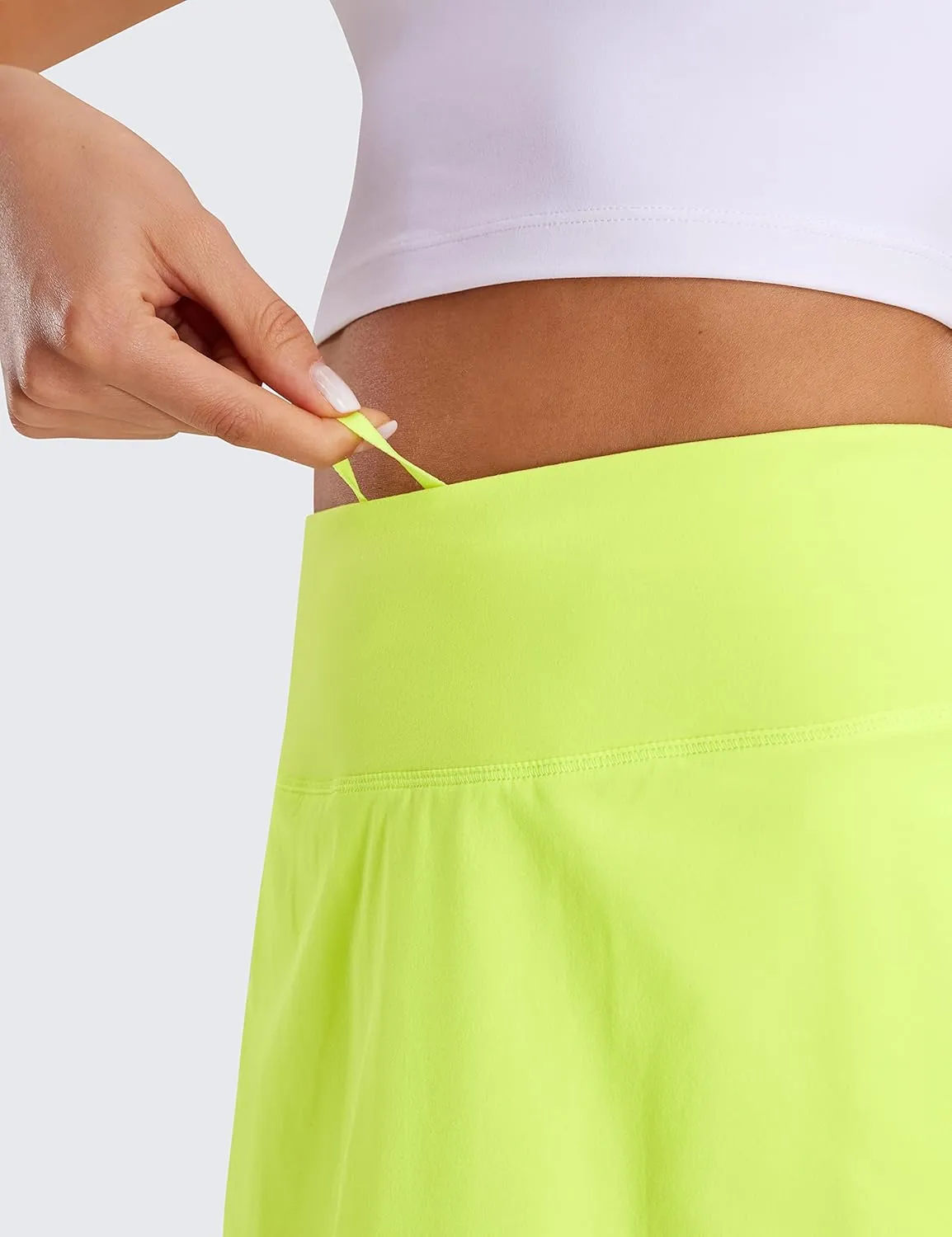 CRZ YOGA Womens Pleated Tennis Skirts with Pockets High Waisted Athletic Golf Skorts for Women Soft Breathable Cute