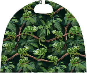 Cute Chameleon Halloween Cape Cute Cloak Dress Up Party Cosplay Costume Robe for Women Men
