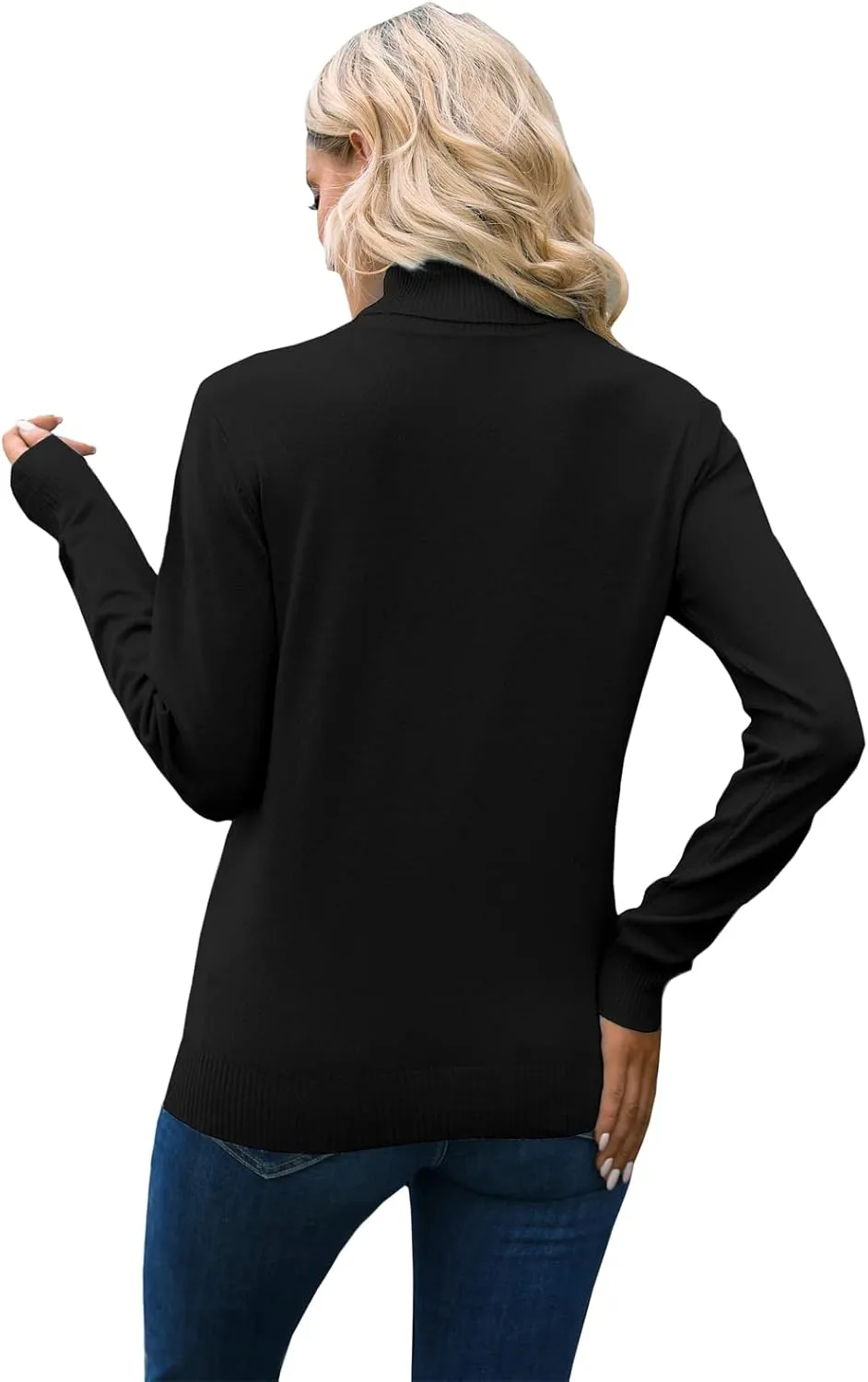 DAIMIDY Women's Long-Sleeve Turtleneck Sweater