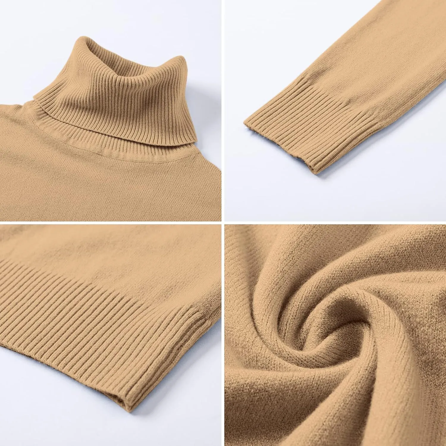 DAIMIDY Women's Long-Sleeve Turtleneck Sweater