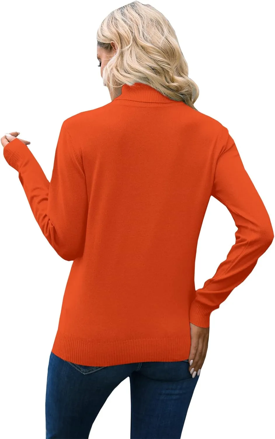 DAIMIDY Women's Long-Sleeve Turtleneck Sweater