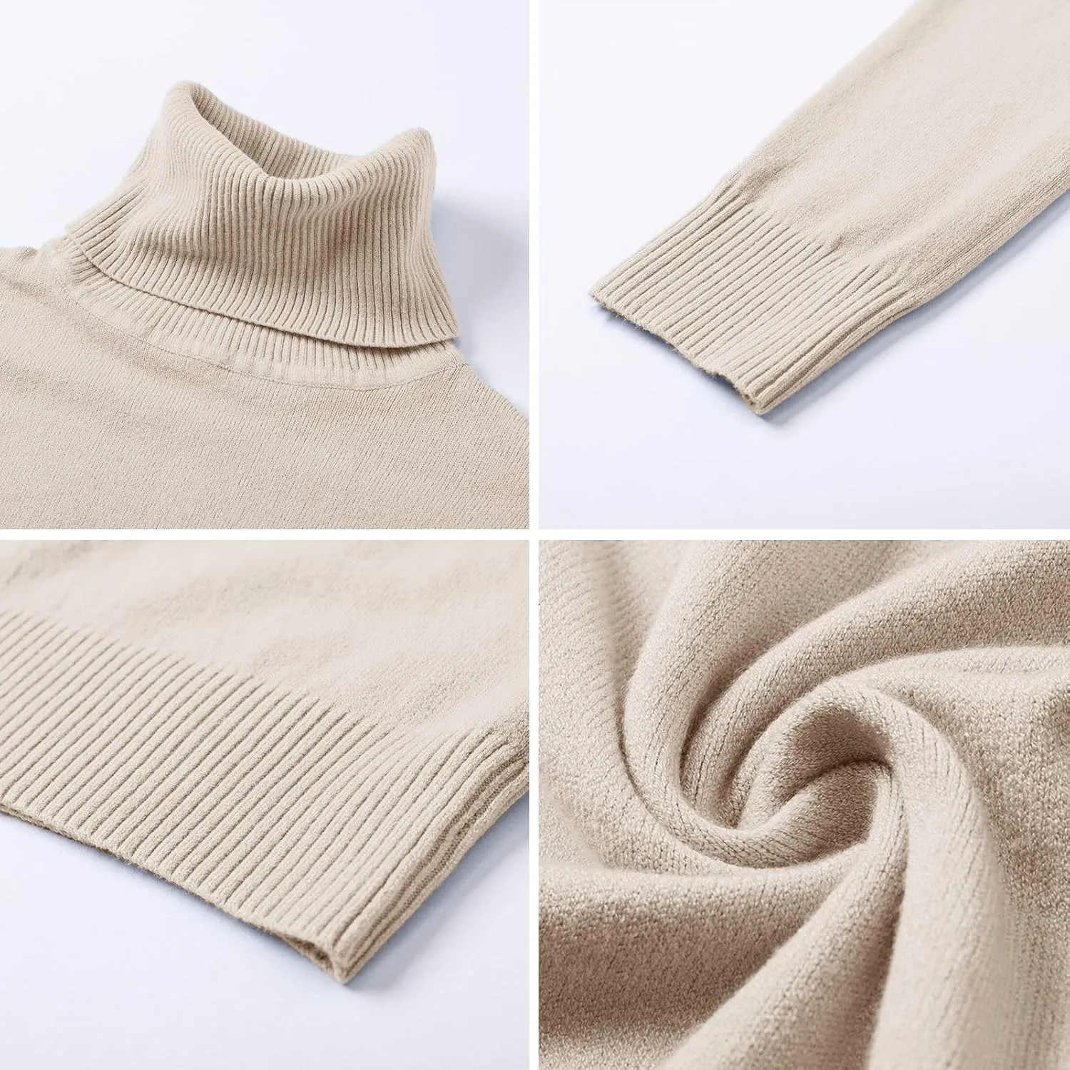 DAIMIDY Women's Long-Sleeve Turtleneck Sweater