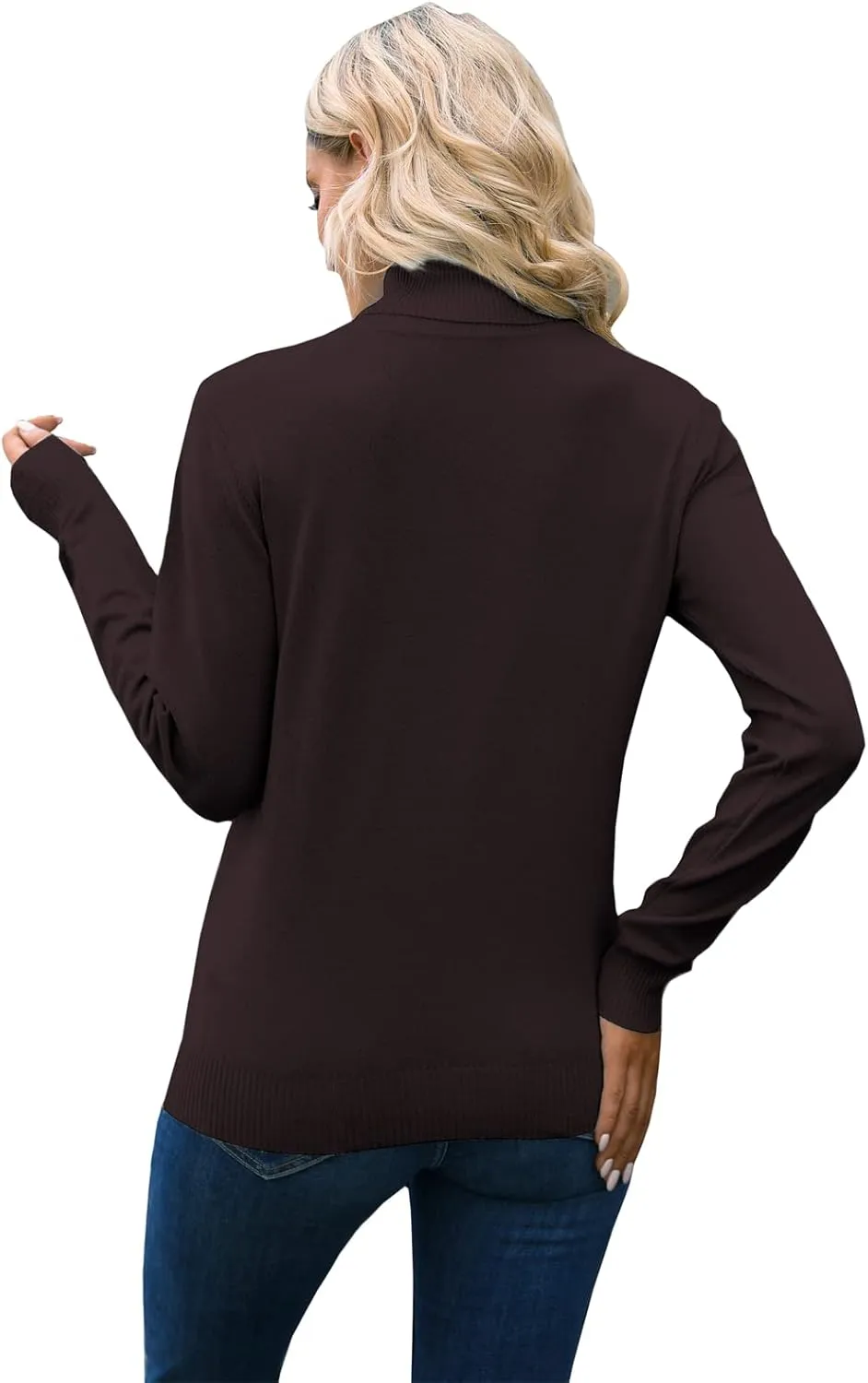 DAIMIDY Women's Long-Sleeve Turtleneck Sweater