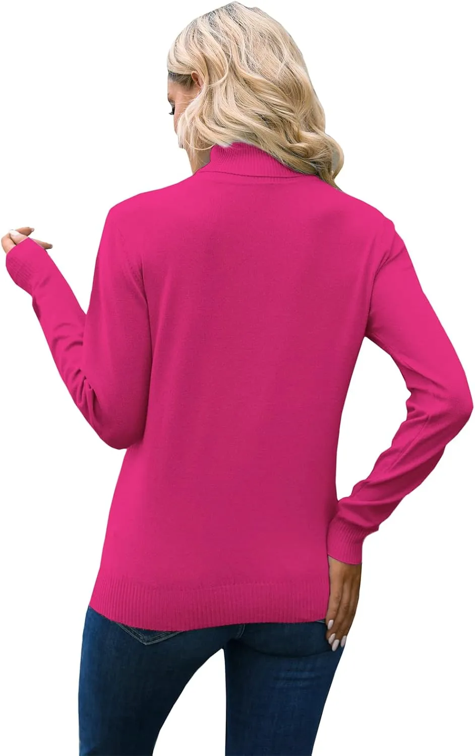 DAIMIDY Women's Long-Sleeve Turtleneck Sweater