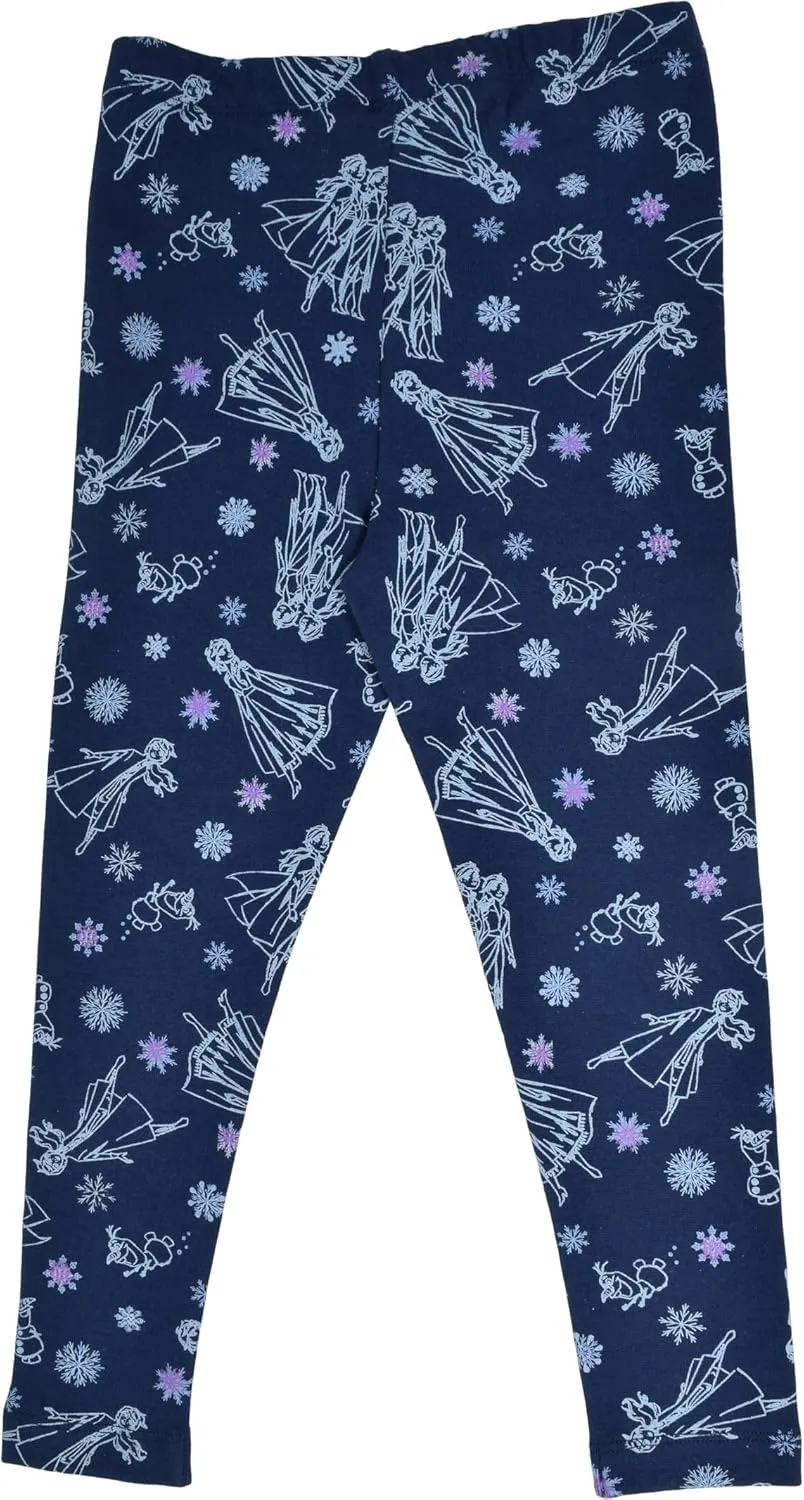 Disney Frozen Elsa Anna Frozen Girls T-Shirt and Leggings Outfit Set Infant to Little Kid