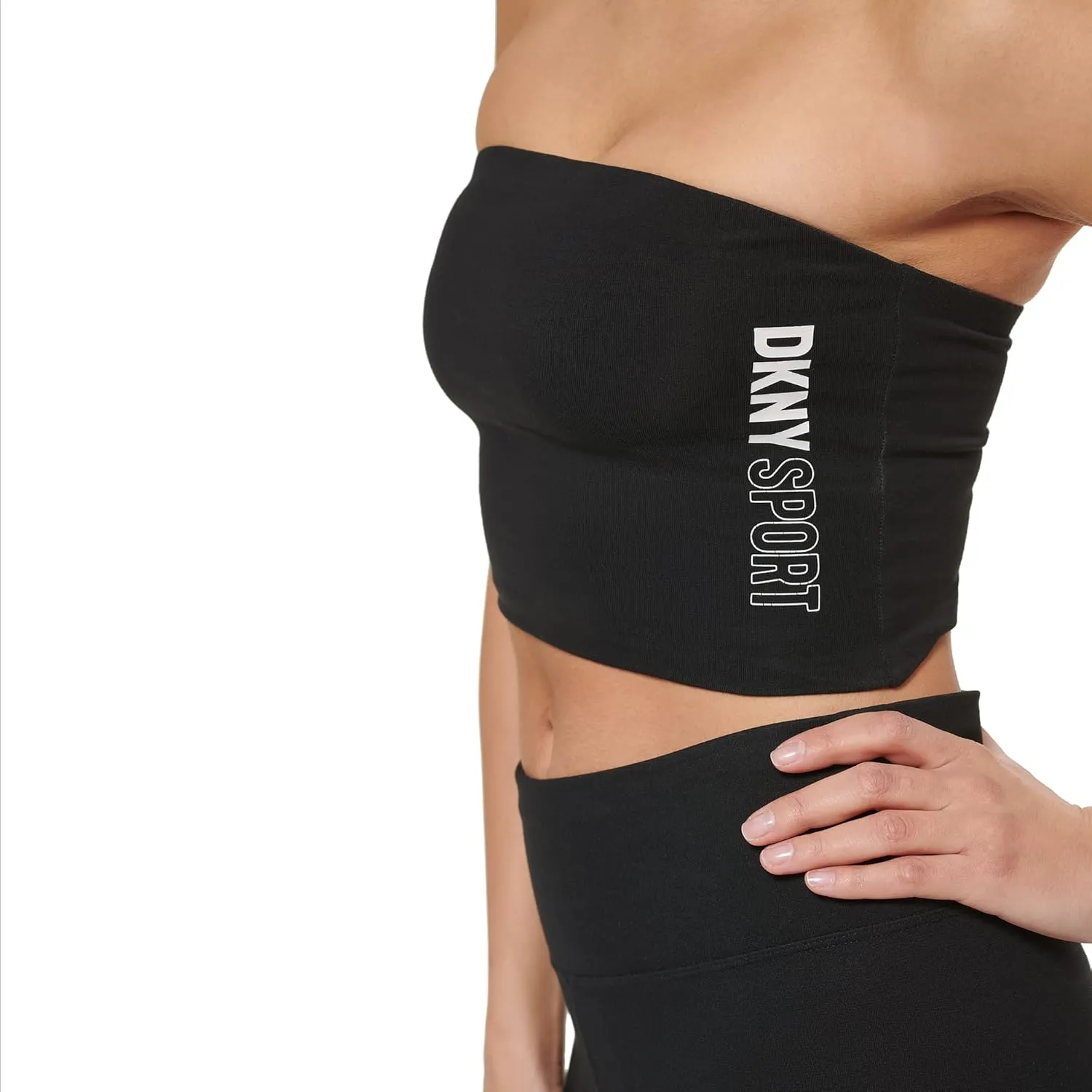 DKNY Women's Sport Sleeveless Tube Logo Top