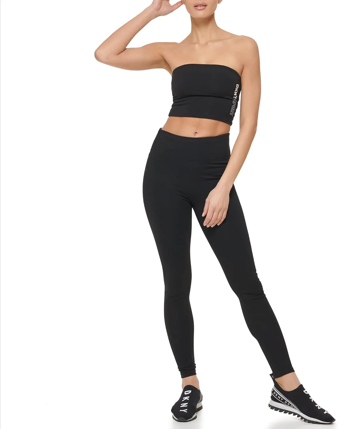 DKNY Women's Sport Sleeveless Tube Logo Top