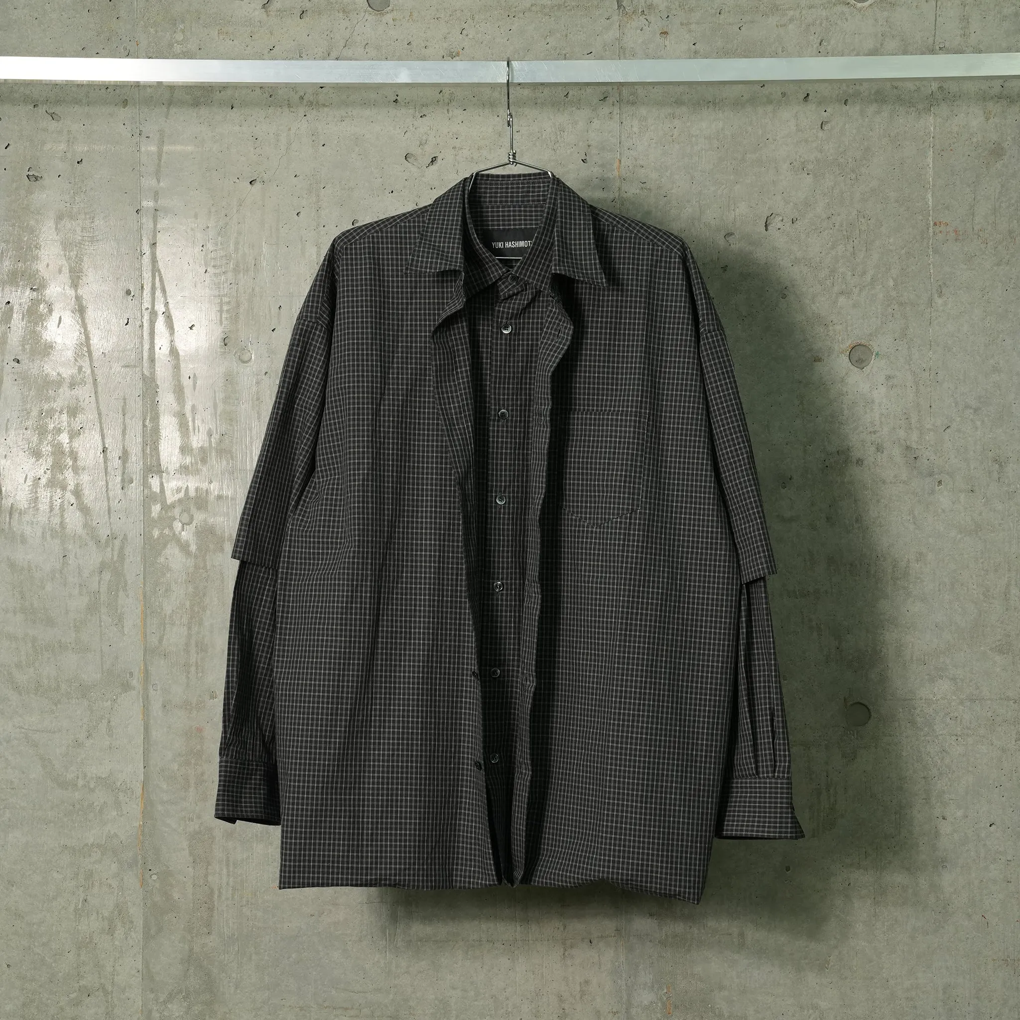 DOUBLE LAYERED SHIRTS / BLACK