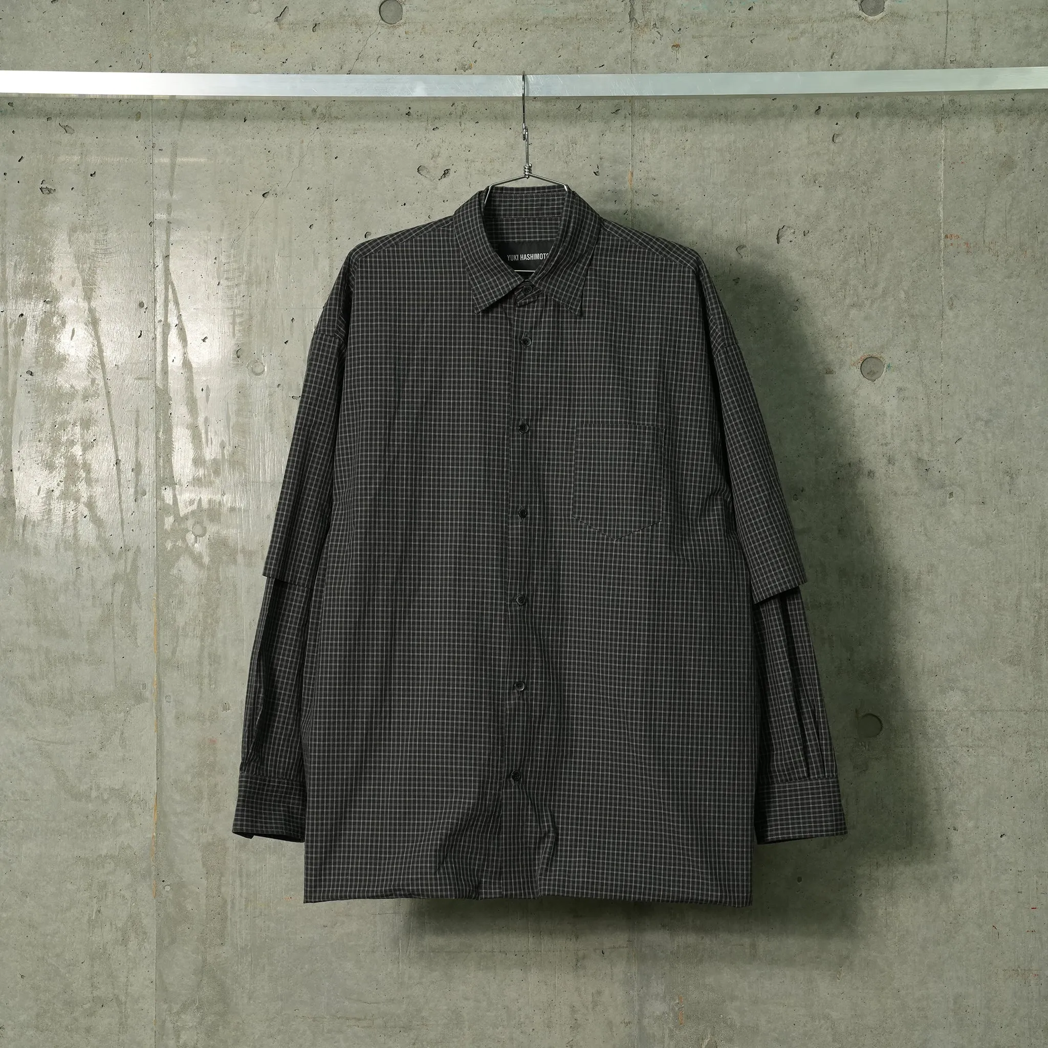 DOUBLE LAYERED SHIRTS / BLACK